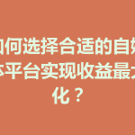 如何选择合适的自媒体平台实现收益最大化？